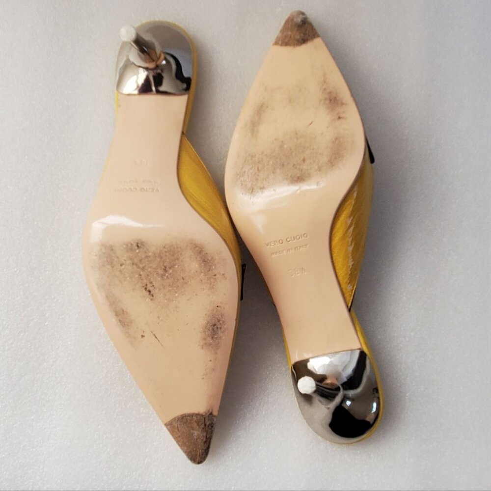 Vero Guoio Patent Leather Shoe Wedge. Size 38 ½ - Picture 6 of 12